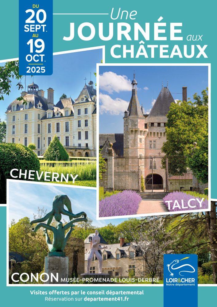 Affiche Une journée aux châteaux 2025 © CD 41