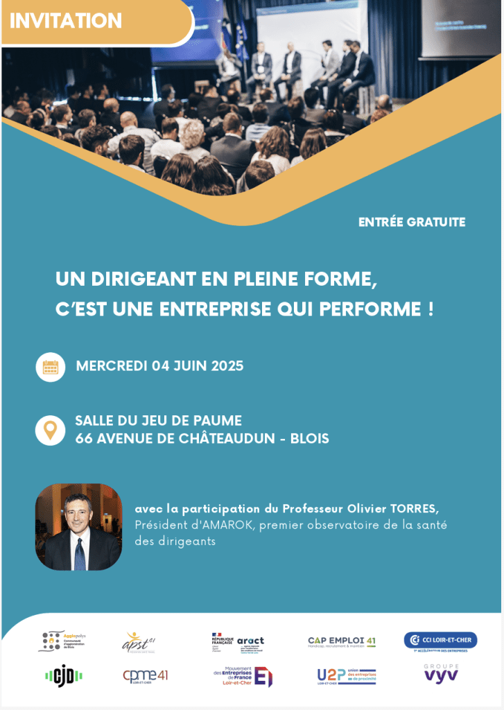 événement santé du dirigeant juin 2025 loir-et-cher