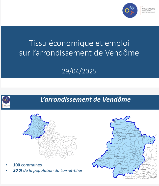 L’essentiel sur le tissu économique vendômois