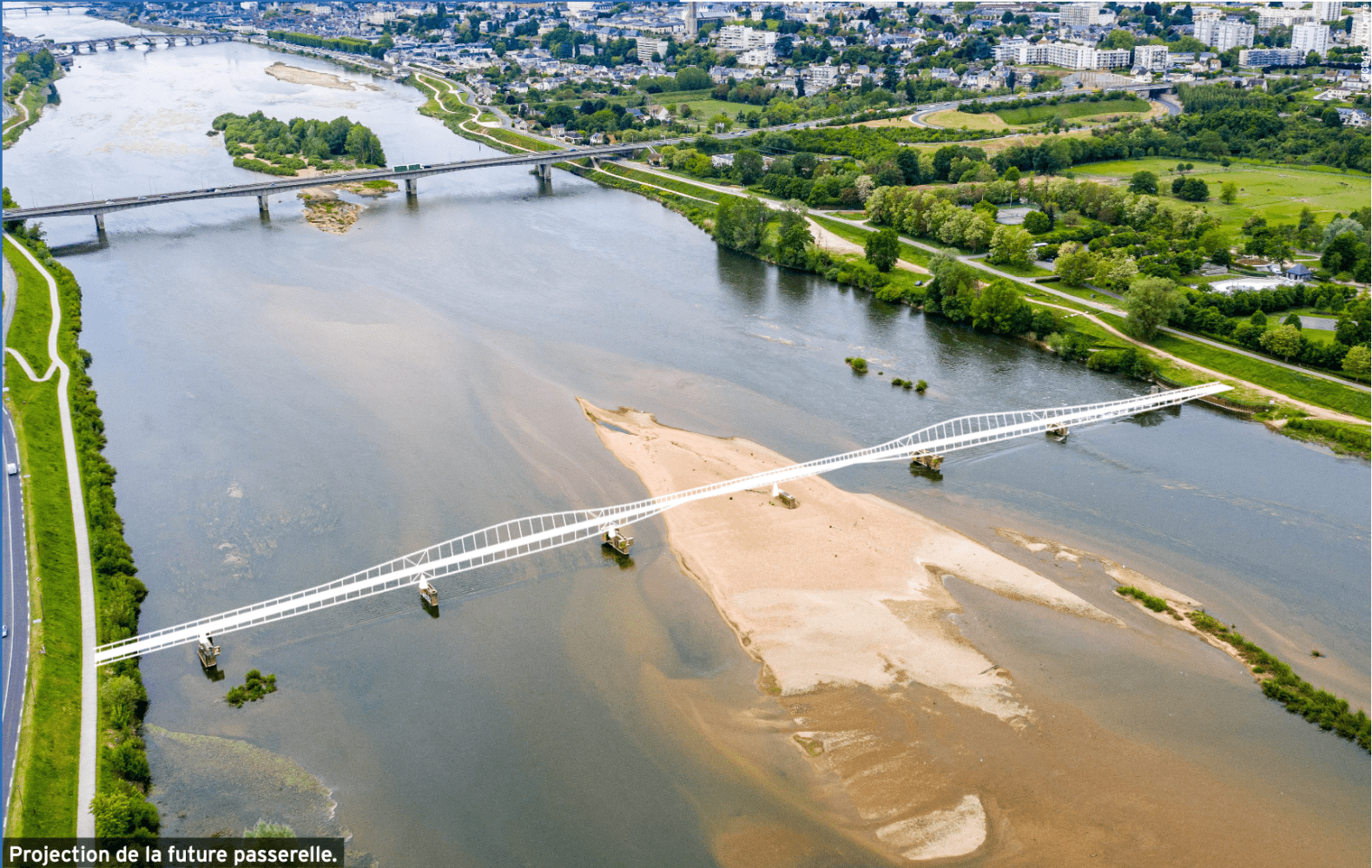 passerelle sur la loire