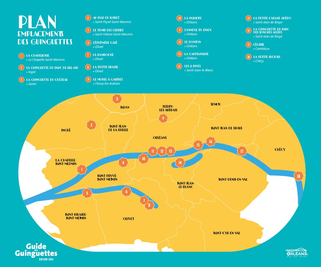 Destination Orléans Val de Loire - Guide des guinguettes