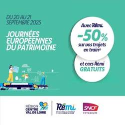 transports REMI gratuits pour journées du patrimoine