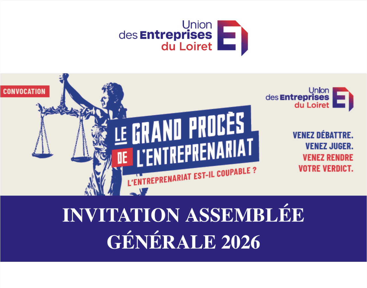 L'Udel organise un procès théâtral sur l'entrepreneuriat au théâtre d'Orléans