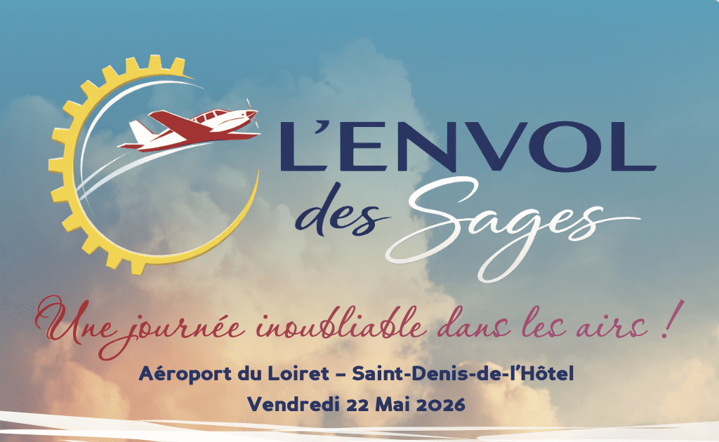 action solidaire exceptionnelle intitulée « L’Envol des Sages », qui se tiendra le 22 mai à l’aérodrome de Saint-Denis-de-l’Hôtel